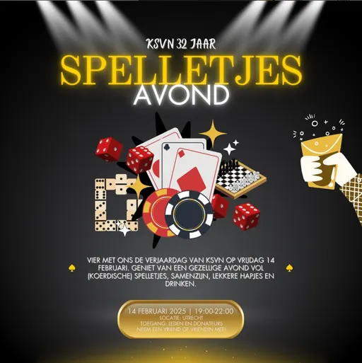 Poster for Spelletjesavond: KSVN 32 jaar