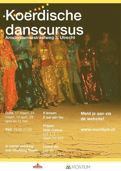 Poster for Koerdische danscursus 2.0! Les 3