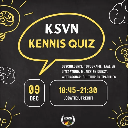 Poster for KSVN Kennis Quiz