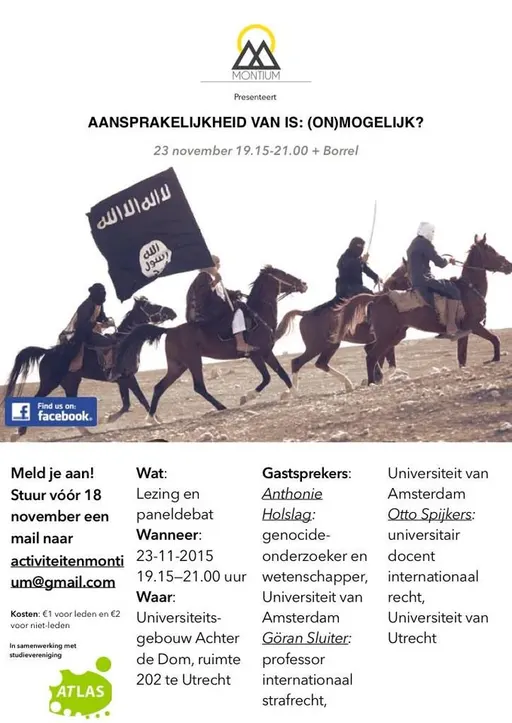 Poster for Aansprakelijkheid van IS: (on)mogelijk?