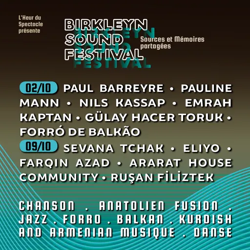 Poster for BIRKLEYN SOUND FESTIVAL #2 — Soirée kurde et arménienne