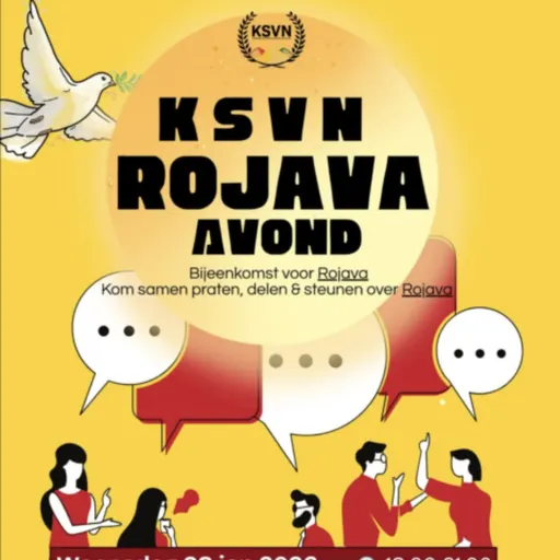 Poster for KSVN Rojava Avond