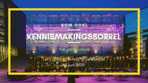Poster for Kennismakingsborrel Montium