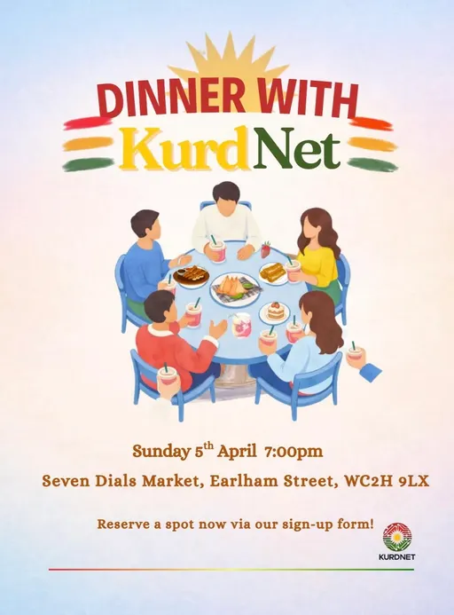 Poster for Dinner with KurdNet | London