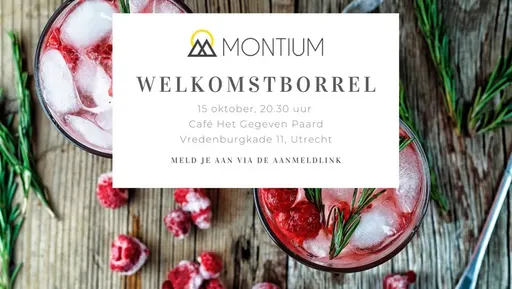 Poster for Montium Welkomstborrel