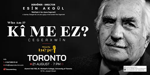 Poster for Cegerxwîn Documentary 'Kî me ez/Who am I?
