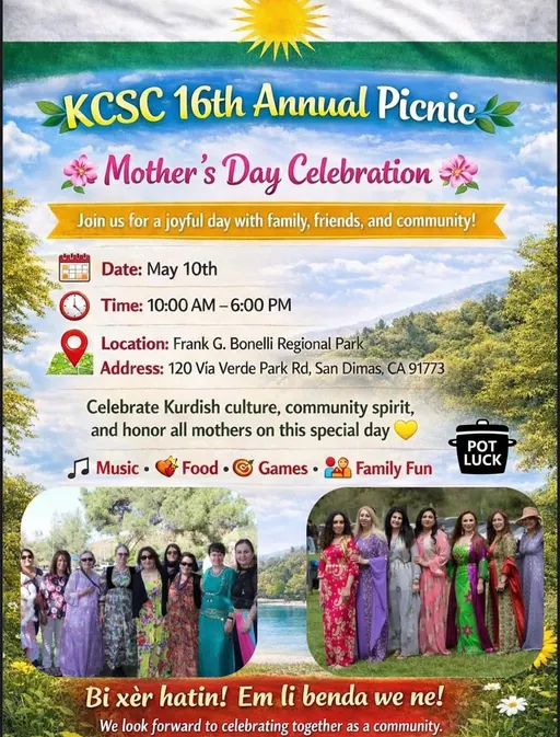 Poster for KCSC 16th Annual Picnic - Mother's Day Celebration