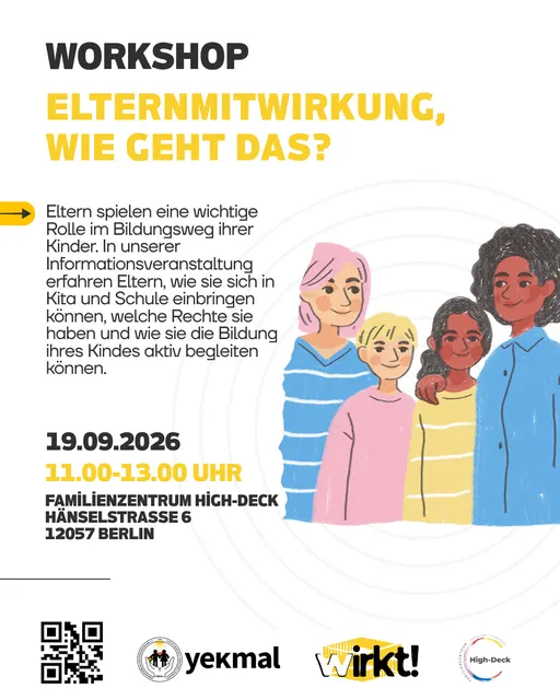 Poster for Workshop: Elternmitwirkung, wie geht das?
