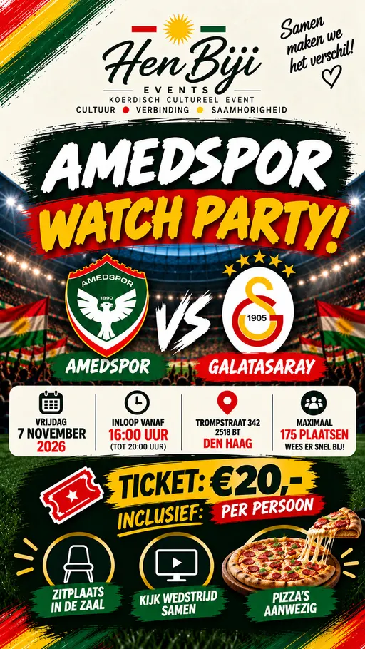Poster for Amedspor watchparty