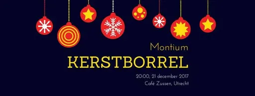 Poster for Montium Kerstborrel 2017!