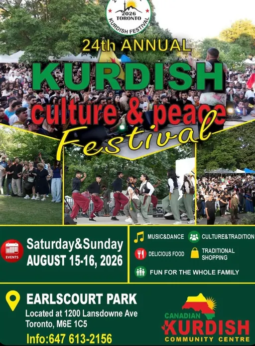 Poster for 24th Annual Kurdish Culture & Peace Festival