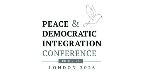 Poster for Peace and Democratic Integration Conference 2026