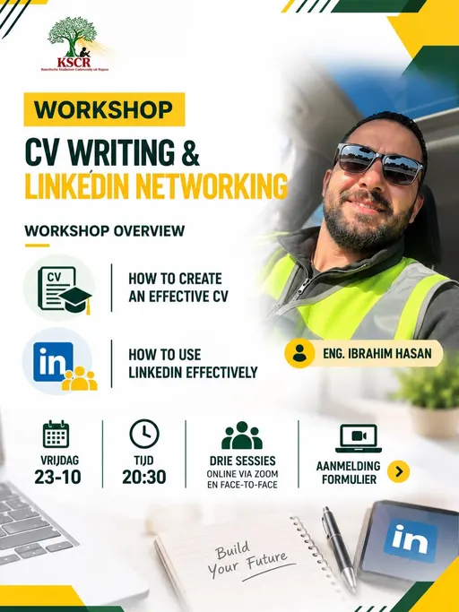 Poster for Workshop: CV Writing & LinkedIn Networking