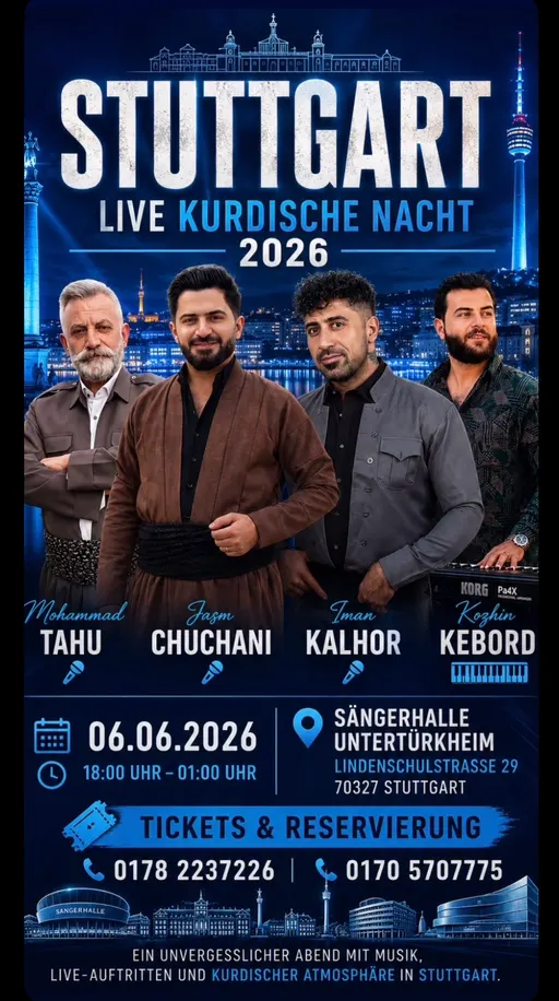 Poster for Stuttgart Live Kurdische Nacht 2026