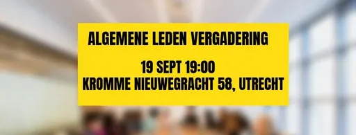 Poster for Algemene Leden Vergadering