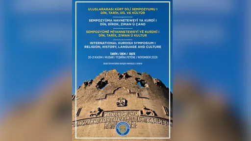 Poster for Uluslararası Kürt Dili Sempozyumu I: Din, Tarih, Dil ve Kültür