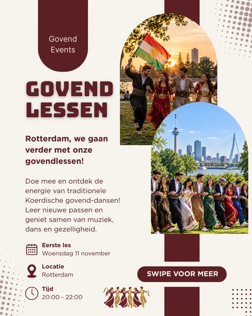 Poster for Govend Lessen regio Rotterdam (les 4 van 5)