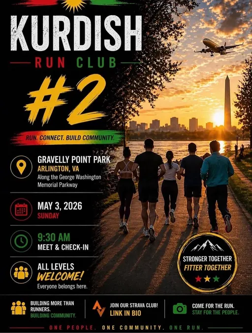 Poster for Kurdish Run Club | Washington