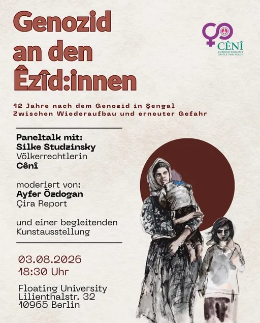 Poster for Remembering Shengal | Genozid an den Êzîdî:innen