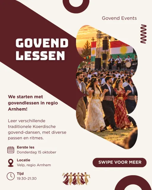 Poster for Govend Lessen regio Arnhem (les 3 van 5)