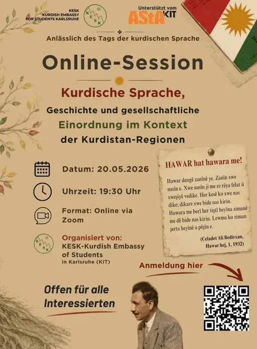 Poster for Kurdish Language in Context: History, Society, and the Kurdistan Regions | Online