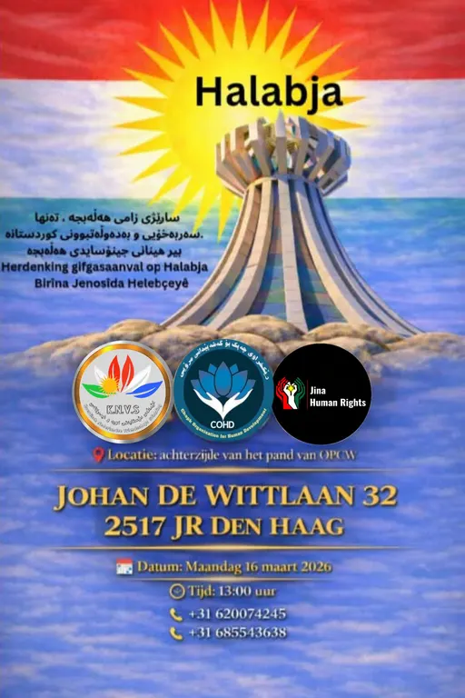 Poster for Halabja herdenking